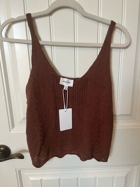 Heyson Women's Brown Knit Tank - Sleeveless Scoop Neck